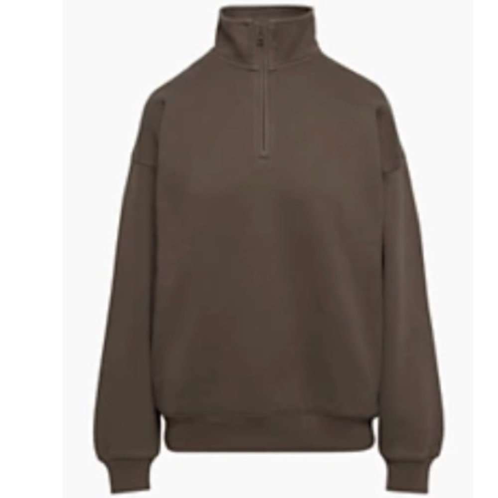 Aritzia TNA new cozy fleece mega 1/4 zip sweatshirt